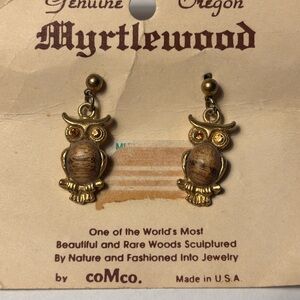 Myrtlewood Owl Earrings by coMco